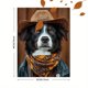 thumbnail image 3 of Qisvanset 12x16 Inch Cowboy Bandana Dog Canvas Wall Art, Rustic Western Pet Portrait Farmhouse Home Decor, 3 of 8