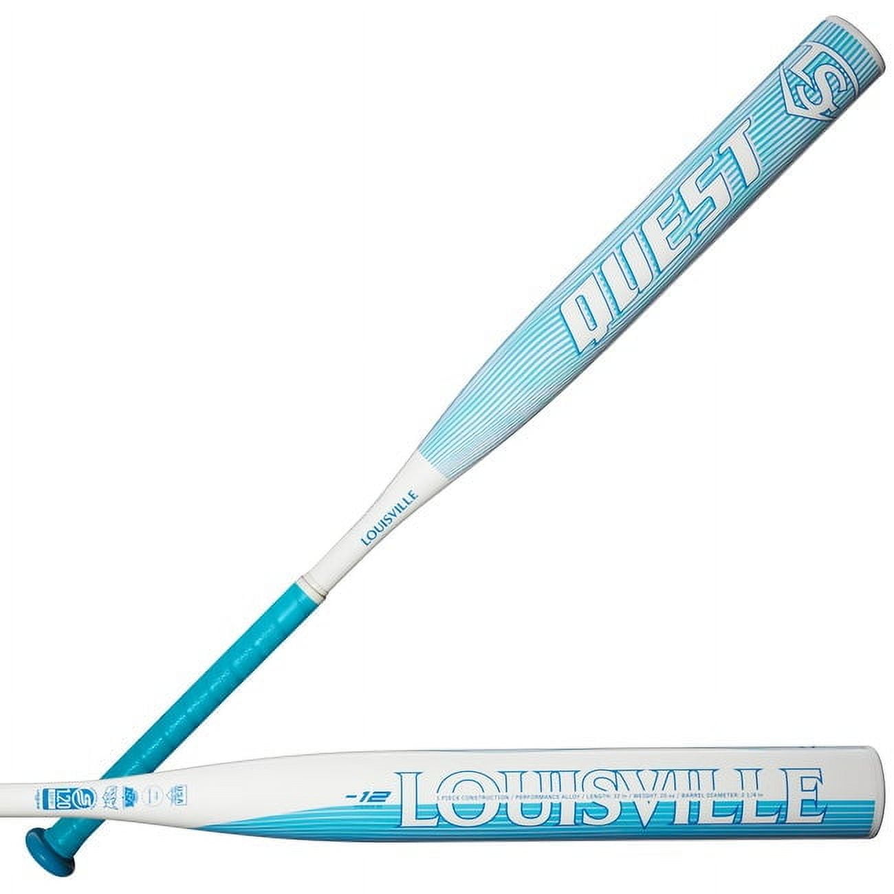 Louisville Slugger 2025 Quest™ (-12) Fastpitch Softball Bat - Blue/White, 31"/19 oz