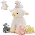thumbnail image 3 of MaoGoLan 5 Pcs Sheep Stuffed Animal 13.7'' Large Stuffed Lamb with 4 Babies Plush Toy, 3 of 8
