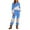 Sky Blue, variant on Dreluolixuan Women's Loungewear Sets Crew Neck Long Sleeve Hoodie Jogger Pants Graphic Lightweight Business Tracksuits