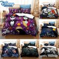 thumbnail image 2 of Juego de ropa de cama pesadilla antes de Navidad, decoración del Día de San Valentín, funda nórdica suave, Jack y Sally, funda de cama de dibujos animados, King Twin, 2 of 5