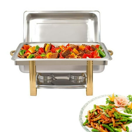

Stainless Chafing Dish Buffet Trays Chafer With Warmer & Lid Stainless Steel Chafing Dish Buffet Trays Chafer With Warmer & Lid 63*35*32 cm Chafing Dish Buffet Trays Chafer