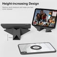 thumbnail image 5 of Multi-Angle Magnetic Stand Clear Back Cover for iPad Air 11" M2/M3/M4 & Air 4/5 10.9", Slim Tablet Case with Apple Pencil Slot Auto Sleep Wake, Black, 5 of 9