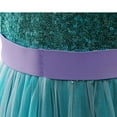 thumbnail image 6 of Girls Ariel Princess Dress Up Lace Off Shoulder Evening Elegant Mermaid Dress, 6 of 9