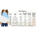 thumbnail image 4 of Langwyqu Girls Casual Long Sleeve T Shirts Kids Loose Color Block Tops, 4 of 4