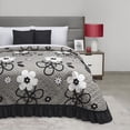 thumbnail image 3 of Colcha con Cojines King Size Elefantito Alatri Color Gris Floral, 3 of 4