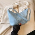 thumbnail image 4 of Bolso A Cuestas Bolso De Mano Para Mujer Y Niña, Bolso De Hombro Con Estampado De Mariposas Y2K, Embrague Femenino (Azul), 4 of 7