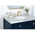 thumbnail image 4 of Elegant Decor Metropolis 36" Solid Wood and Metal Single Bathroom Vanity in Blue, 4 of 8