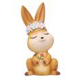 thumbnail image 3 of Conejo Realista Figurine Garden Sculpture Cake Topper Mini Bunny Statue F Sunnimix Squirrel Sculpture Statue Césped, 3 of 8