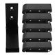 thumbnail image 1 of WEAVILUX 6Jgo De Pared Negros De Aluminio Para Colgar Prendas Y Accesorios Con Plegable Oculto, 1 of 8