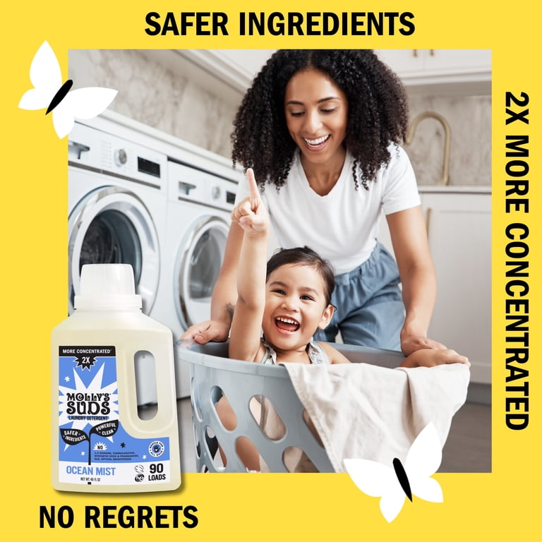 Molly's Suds 2x Concentrated Liquid Laundry Detergent, Ocean Mist, 90 Loads photo 6