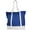 Blue, White, variant on Ezprogear Large Heavy Duty Canvas Tote Bag 20" W x 17" H x 6" D (Blue/Pink)