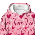 thumbnail image 4 of Sudadera con capucha para niños, de invierno, con estampado largo de terciopelo, informal y cómoda, de manga larga, de poliéster., 4 of 5