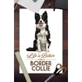 thumbnail image 3 of Border Collie, Life is Better, White Background (12x18 Wall Art Poster, Room Decor), 3 of 3