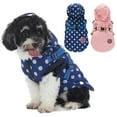 thumbnail image 1 of Dog Winter Coat  Windproof Cozy Cold Weather Dog Jacket  Fleece Lining Dog Apparel Reflective Dog Vest for Small Medium Dogs Dark Blue S, 1 of 9