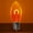 Orange, variant on C9 FlexFilament Shatterproof Cool White LED Christmas Lights Replacement Vintage Edison Bulbs, 0.8W E17 Base (Pack of 5)