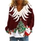 thumbnail image 2 of Cárdigan informal con estampado navideño para mujer, chaqueta con botones, blusa de poliéster, 2 of 5