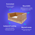 Kitty Poo Club's Premium ExtraLarge Recyclable Cat Litter Box Eco