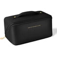 thumbnail image 1 of BEMS-Bolsa de cosméticos grande negra, bolsa de cosméticos de viaje con asa,, 1 of 5