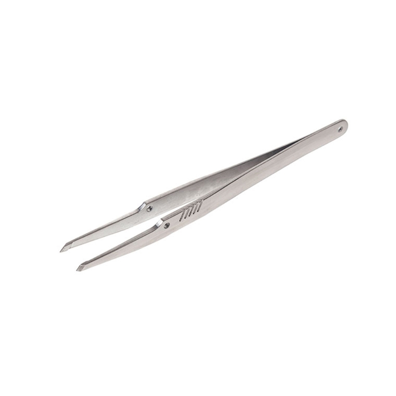 304 Stainless Steel Tweezers Set Angled Pointed Perfect Craft High Precision