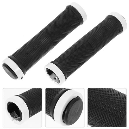 KALLORY 2pcs Bike Grip Handlebar Ergonomic Grips Accessories Bike Handles Bicycle Handlebars Rubber