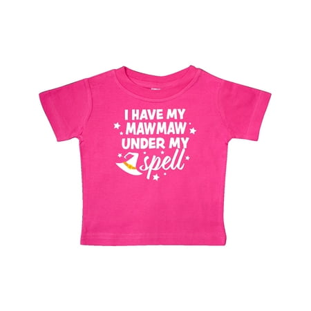 

Inktastic I Have Mawmaw Under My Spell with Cute Witch Hat Gift Baby Boy or Baby Girl T-Shirt