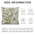 thumbnail image 6 of Acheng Spring Summer Floral Pillow Covers Sage Green Wildflower Leaf Herbs Throw Pillows Cover Set of 2 Outdoor Farmhouse Plant Decorative Square Pillowcase for Couch Bed Sofa Decor White, 6 of 6