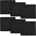 thumbnail image 1 of czcpp-6 Pack Cat Litter Box Charcoal Filters, Replacement Carbon Odor Filters, 6Inch x 6.5Inch, Black, Modern, Compatible with Hooded Cat Litter Boxes and Pans, 1 of 4