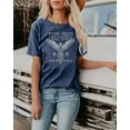 thumbnail image 3 of KimSoong Woman Vintage Rock Band T-Shirt Retro Bird Shirt Eagle Graphic Tees Retro Music Shirt Casual Short Sleeve Tops, Blue, 3 of 4