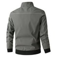 thumbnail image 3 of Vedolay Mens Jackets Button Down Soft Long Sleeve Lightweight Ribbed Shrug Grey,XL, 3 of 4