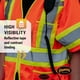 thumbnail image 3 of Chaleco de seguridad Pioneer Hi Vis con mangas para hombre y mujer, clase 3, 3 of 9