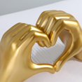 thumbnail image 4 of 2 Piezas Mano Amor Estatuilla Resina Escultura Librería, 4 of 8