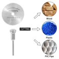 thumbnail image 4 of 41PCS  Cutting Wheel Cut Off Discs Coated Rotary Tools W/Mandrel 22mm for Dremel (Cutting Wheel Set), 4 of 11