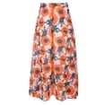 thumbnail image 5 of MIXUE Women Skirts Floral Print High Waist Pleated Beach Long Skirts Casual Bohemian Pleated Party Boho Beach Maxi Skirts, 5 of 9