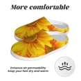 thumbnail image 6 of Daiia 3D Sunflowers Print Women’s Fuzzy Slippers Memory Foam Lightweight House Shoes Cozy Loafer Flannel House Shoes-42/43, 6 of 7