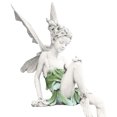 thumbnail image 4 of Escultura Hada Las Flores Estatua Sentada Turek Resina para Paisajismo Color Blanco, 4 of 9