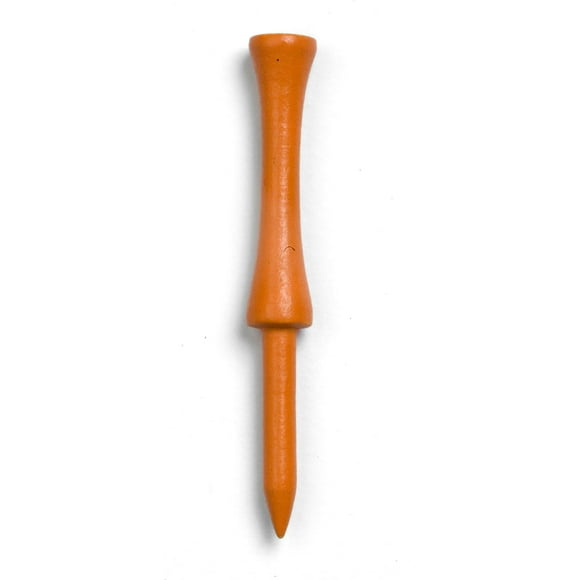 3 1/4 Pouces T-Shirts de Golf / Fabriqués en Bois Dur Naturel / Légers, Matériau Biodégradable / Lot de 100 - Orange