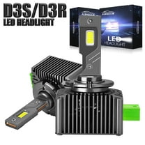 AUIMSOCO Led Headlights 2Pcs High Low Bulbs Combo D3S/D3R/D3C 6000k 8000LM Bright White Kit For Lincoln MKS 2009-2016 Halogen Replacement High Power Lamps