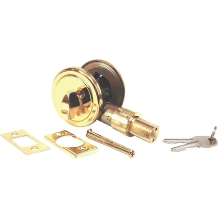 UPC 016356011256 product image for United States Hardware D-083B Brass Deadbolt Key To Thumb Mobile Home - Each | upcitemdb.com