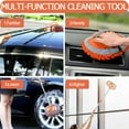 thumbnail image 7 of WillingHeart 47.5" Car Wash Brush Mop Cleaning Tool with Long Handle Kit for Washing Detailing Cars Truck, SUV, RV, Trailer, Boat 2 in 1 Chenille Microfiber Sponge Duster Not Hurt Paint Scratch Free, 7 of 7