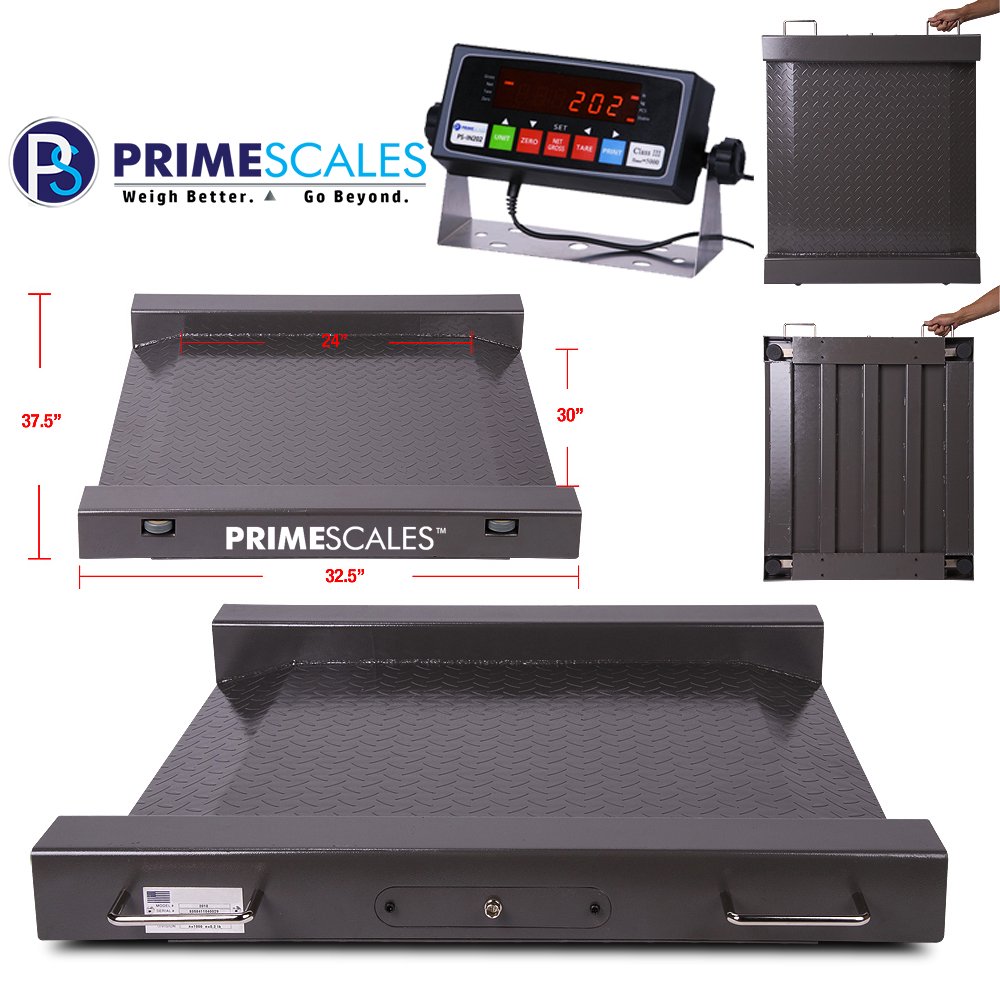 Prime Scales Roll A Weigh Drum Scale / Wheel Chair Scale 1000x0.2lb