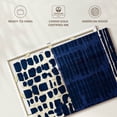 thumbnail image 6 of Elephant Stock Indigo Batik I Wall Art - Horizontal Canvas Wall Art - Living Room Wall Decor - Abstract Canvas - Blue And Beige Decor By Wild Apple Portfolio - 12" x 8", 6 of 8