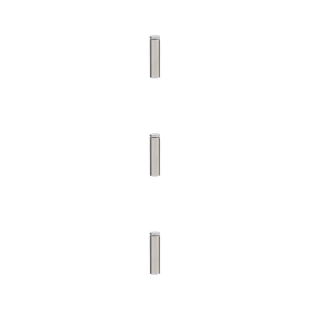 Riwesomey Tornillo publicitario Acero inoxidable Hueco Alto brillo Vidrio Espejo Clavo Tuerca ligera Perno Fuerte capacidad de carga 19x80mm Type1 NO1 Riwesomey CBP386097