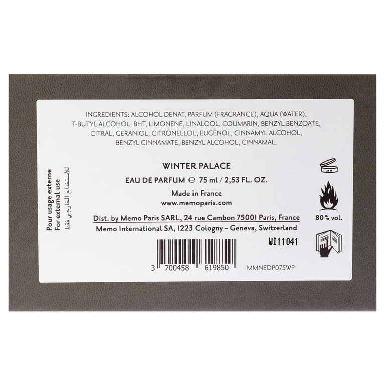 Memo Paris Winter Palace Eau De Parfum - Walmart.com