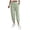 Green, variant on NinXxx Women's Solid Zipper Slacks with Angled Pockets Orange S