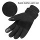 thumbnail image 5 of Guantes de pantalla táctil para invierno Toystoory Guantes cálidos Polar negro XL, 5 of 6