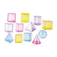 thumbnail image 1 of 12 piezas Bloques de formas geométricas Juego 3D Solidos geométricos Matemáticas Matemáticas Juguetes Juguetes Bloques de patrón para niños en casa, 1 of 10