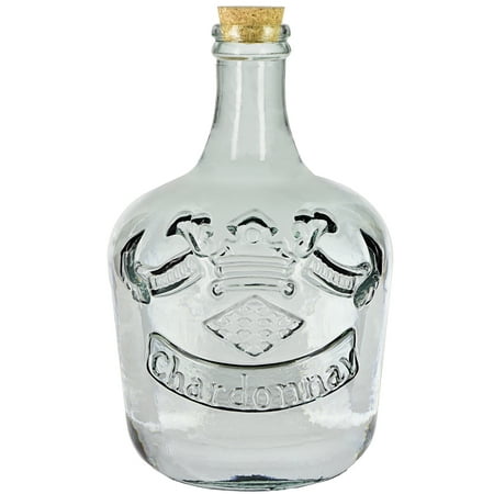 Couronne Co Chardonnay Glass Bottle with Cork, G5872-C, 135.3 ounce capacity