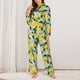 thumbnail image 2 of Fotbe Lemon Seamless Pattern Oil Painting Effect Conjunto de Pijama de Manga Larga para Mujer con Estampado, Ropa de Dormir de 2 Piezas, Conjunto de Casa Suave y Cómodo con Bolsillos-Medium, 2 of 7