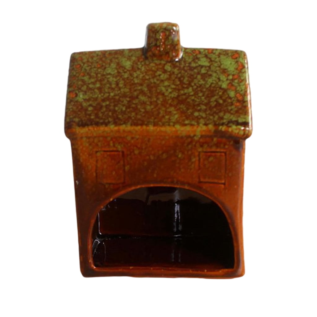 Animal Ceramic Hamster House, Shape Hamster Hideout House Animal Chinchilla Sleeping Bed Pet Supplies for Dwarf Hamsters and Gerbils